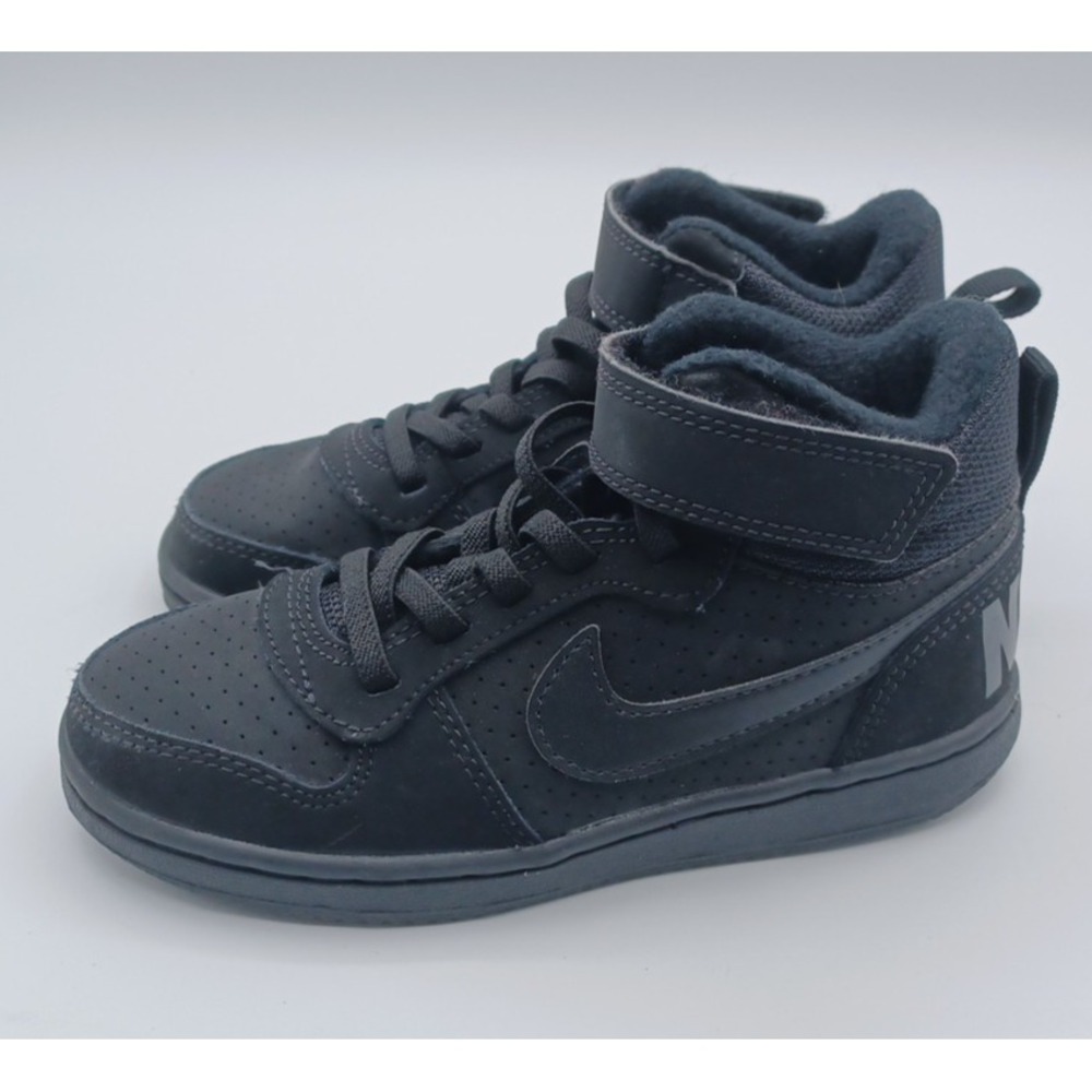 Nike Court Borough Mid Trainers 11 C 'Triple Black' - Nike - 870026 001